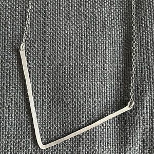 Sterling Silver Chevron necklace.